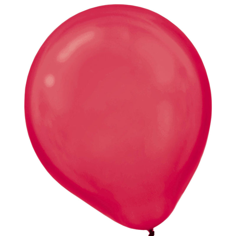 Red Pearlized Latex Balloons 12" (72 PACK)