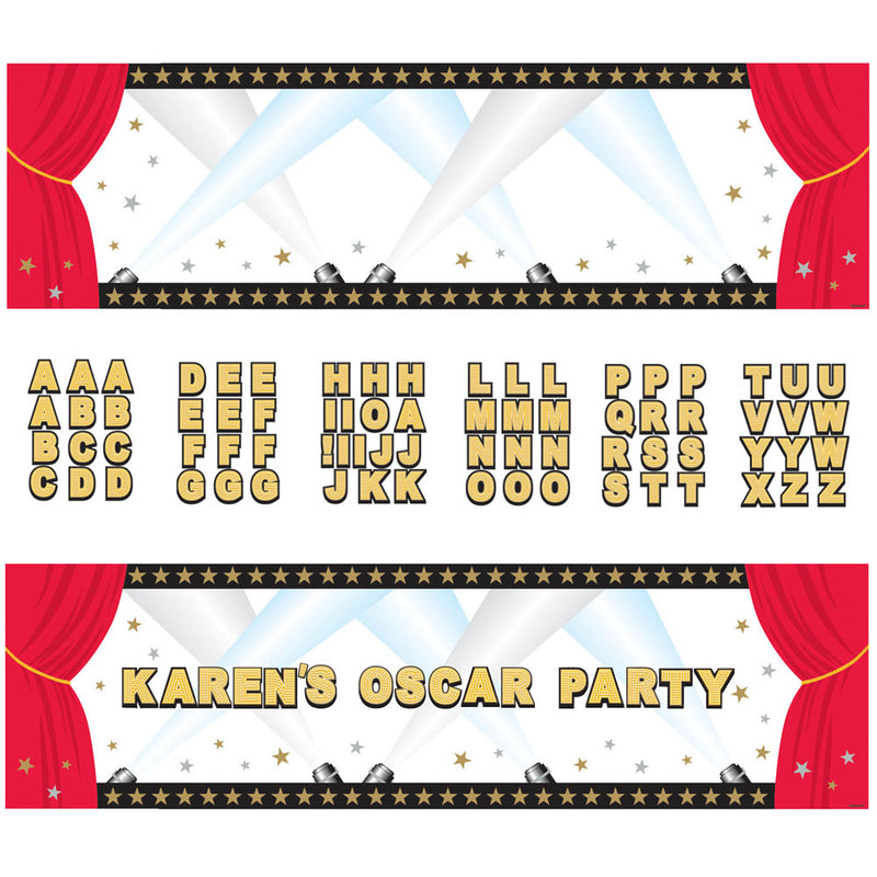 Personalized Hollywood Banner 65"