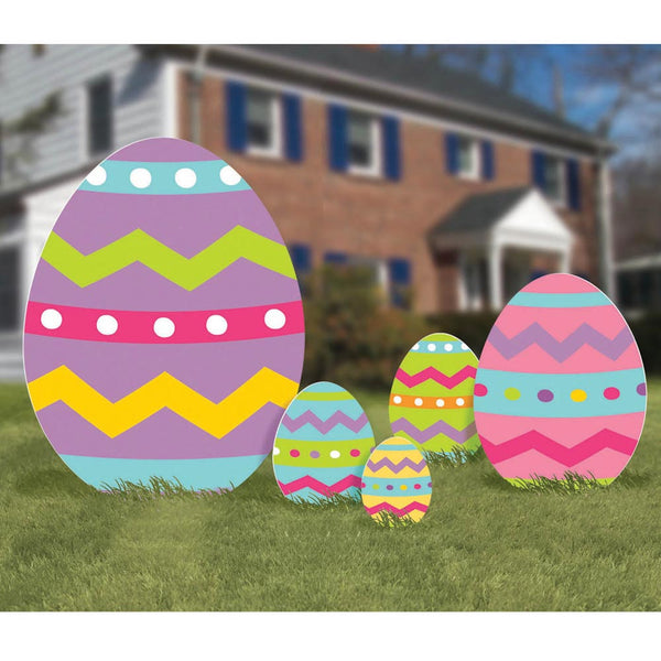 Easter Egg Lawn Decorations (5 PACK)