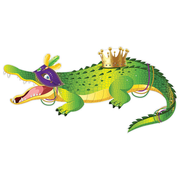 Large Jointed Alligator Cutout 64"