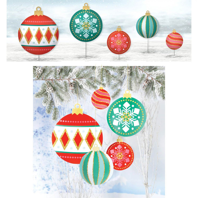 Holiday Ornament Lawn Icons (5 PACK)