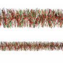Garland Red Green Silver Tinsel 9'