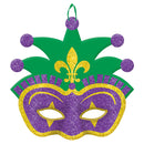 Jester Mask Glitter Sign 11-1/2"