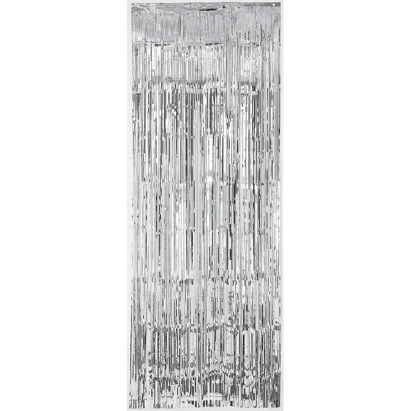 Silver Foil Metallic Curtain 3' x 8'