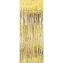 Gold Foil Metallic Curtain 3' x 8'
