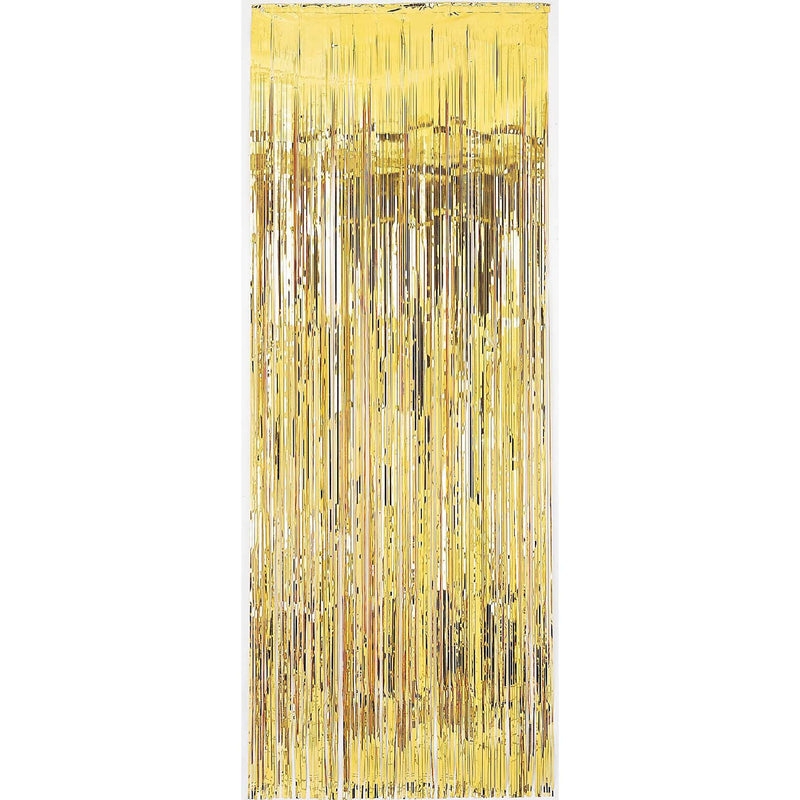 Gold Foil Metallic Curtain 3' x 8'