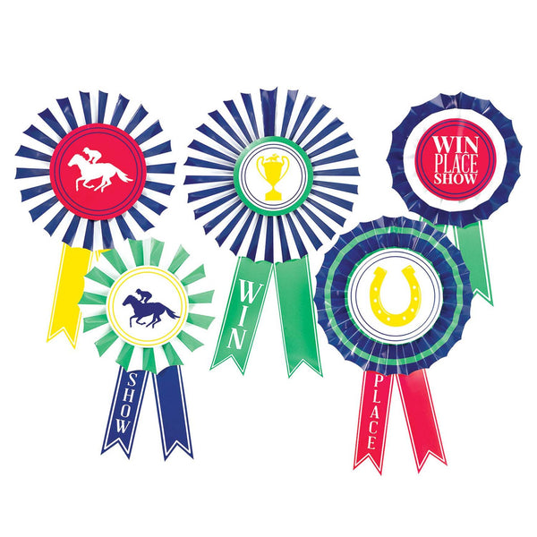 Derby Day Hanging Award Ribbon Fan Décor (5 PACK)
