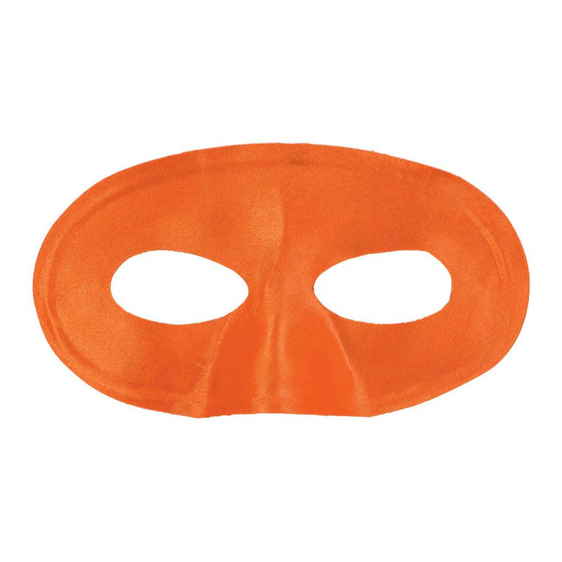 Novelty Costume Half Mask - Orange Fabric