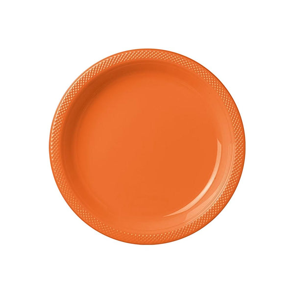 Plastic Plates 7" Orange (20 PACK)