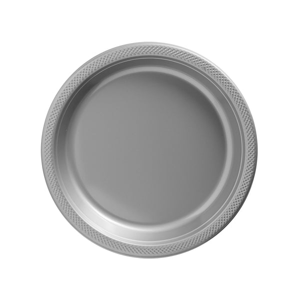 Plastic Plates 7" Silver (20 PACK)