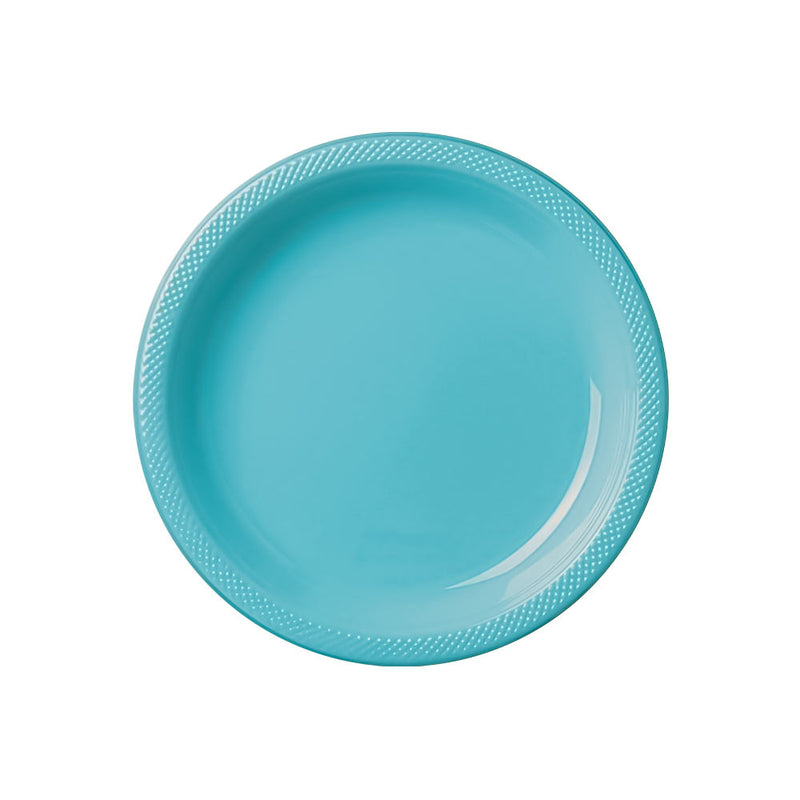 Plastic Plates 7" Caribbean Blue (20 PACK)