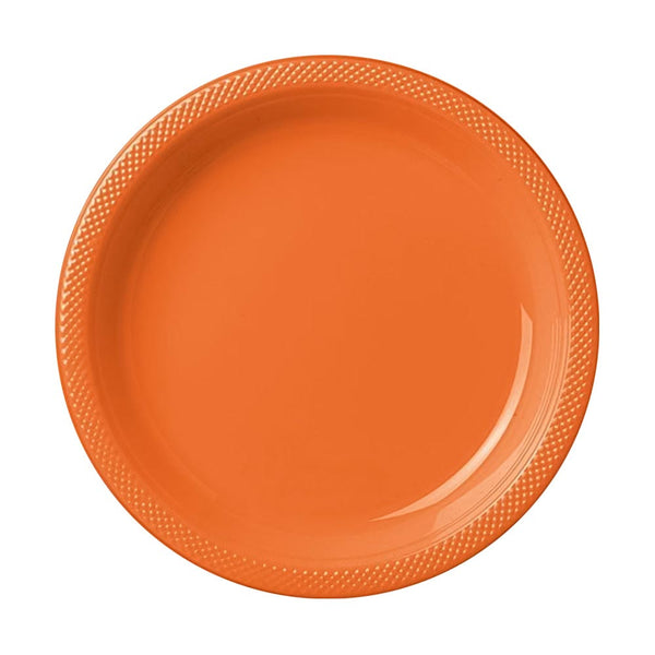 Plastic Plates 9" Orange (20 PACK)
