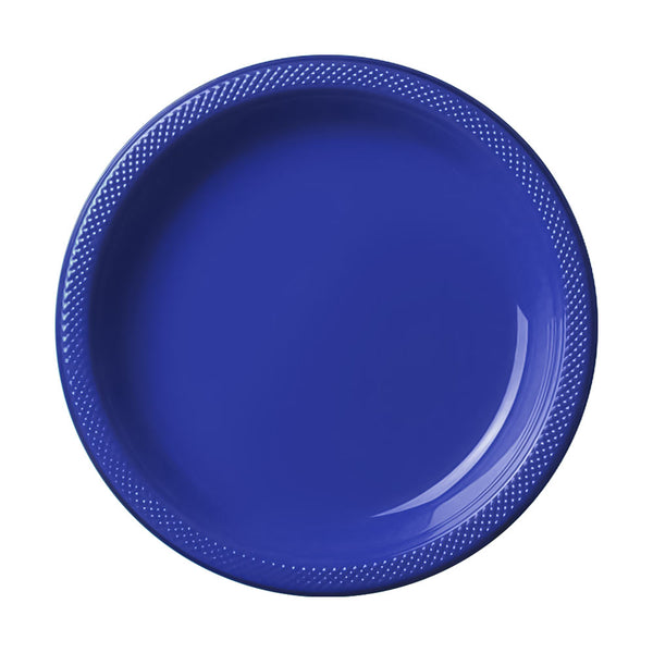 Plastic Plates 9" Bright Blue (20 PACK)