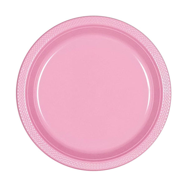 Plastic Plates 9" Pink (20 PACK)