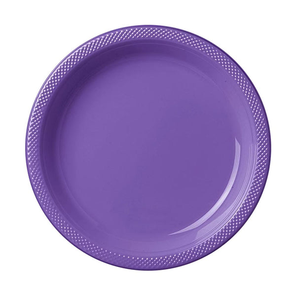 Plastic Plates 9" Purple (20 PACK)