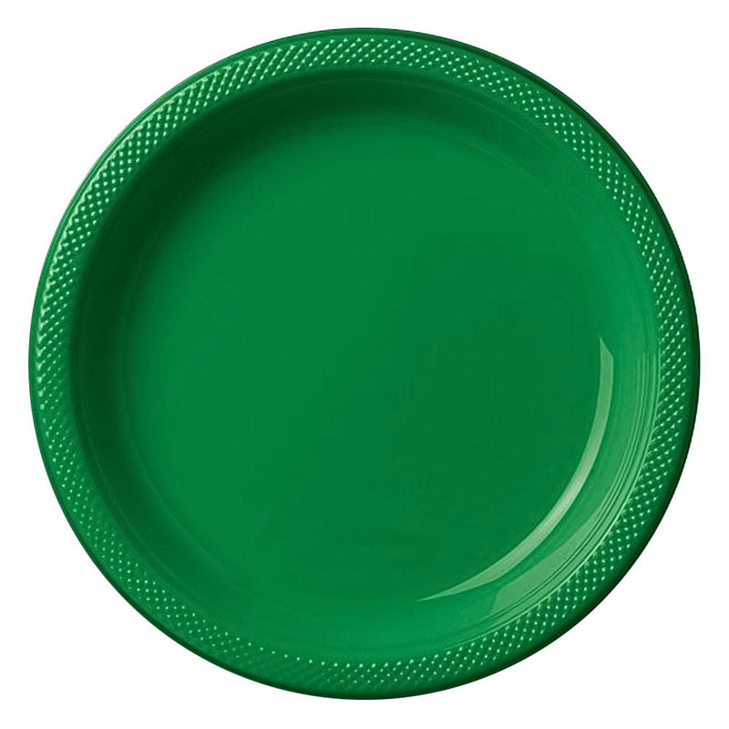 Plastic Plates 10-1/4" Festive Green (20 PACK)