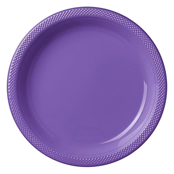 Plastic Plates 10-1/4" Purple (20 PACK)