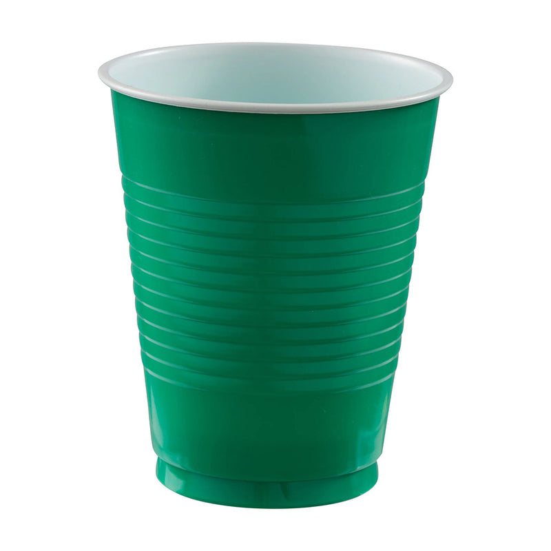 Plastic Cups 18 oz Green (50 PACK)