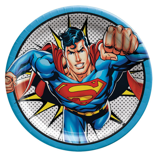 Superman Plates 9"