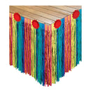 Fiesta Striped Paper Tableskirt 29" x 10'