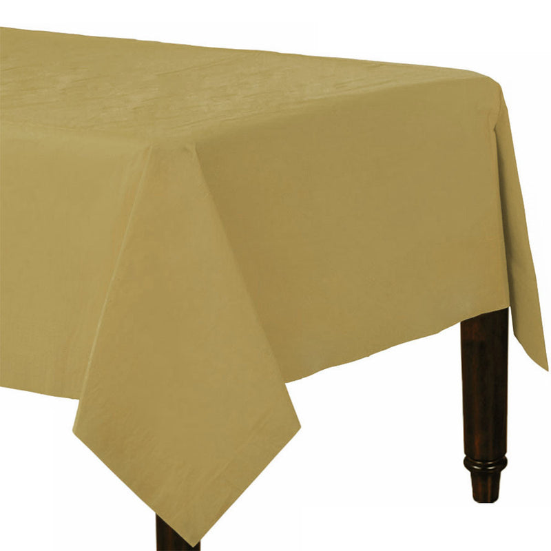 Paper Table Cover - Gold 54" x 108"