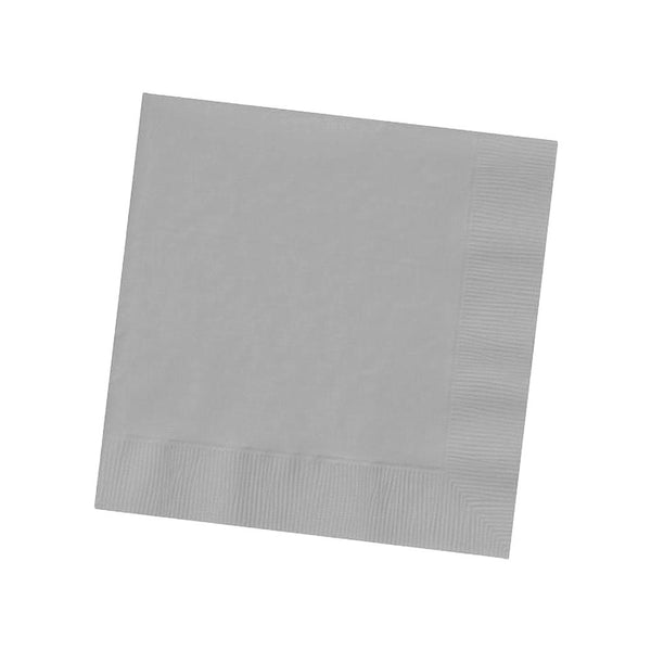 Beverage Napkins - Silver (50 PACK)