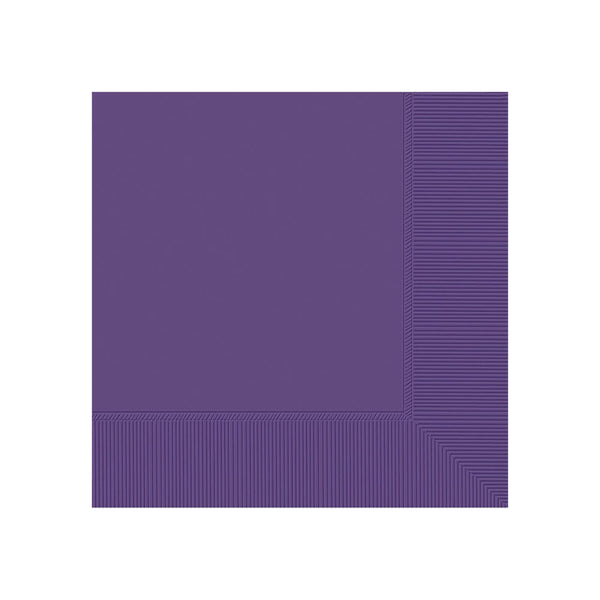 Beverage Napkins Purple (40 PACK)
