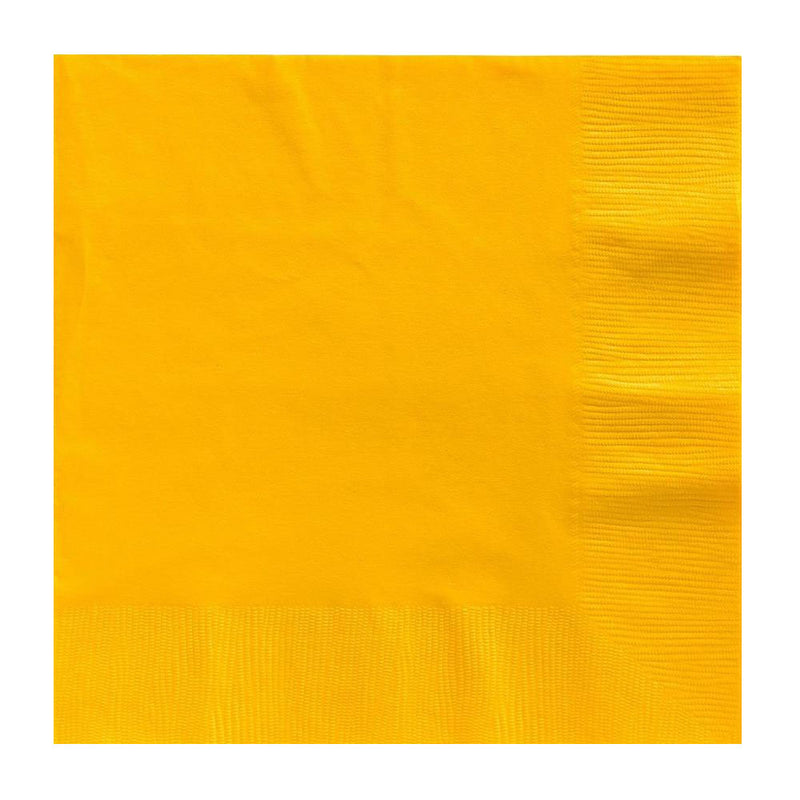 Dinner Napkins - Yellow (40 PACK)