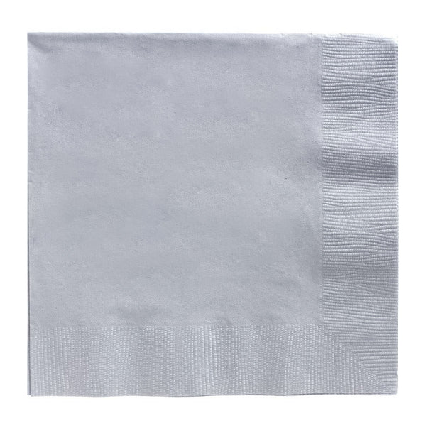 Dinner Napkins - Silver (40 PACK)