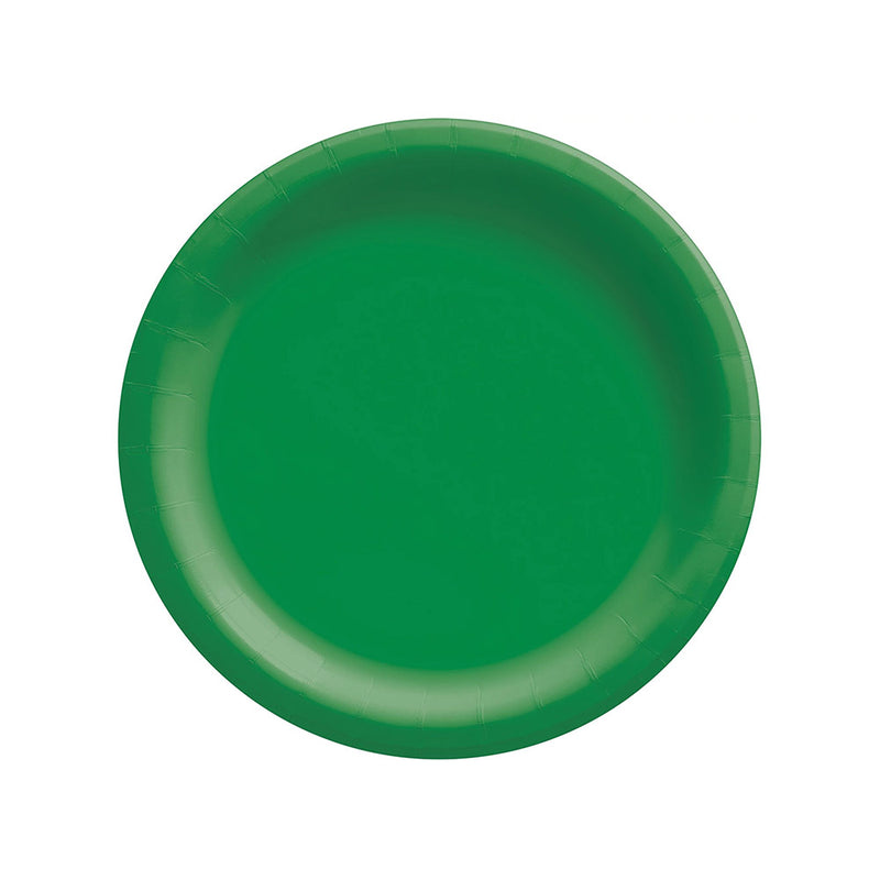 Round Paper Plates Festive Green 6.75" (20 PACK)