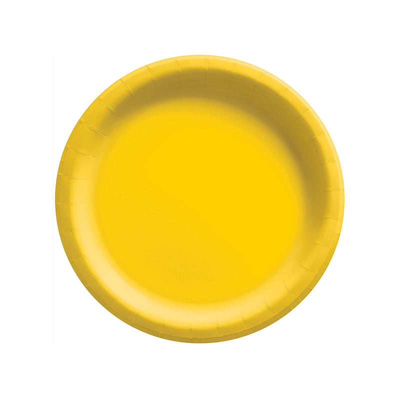 Round Paper Plates Yellow 6.75" (20 PACK)
