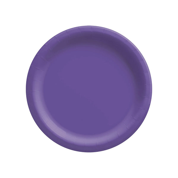 Round Paper Plates Purple 6.75" (20 PACK)