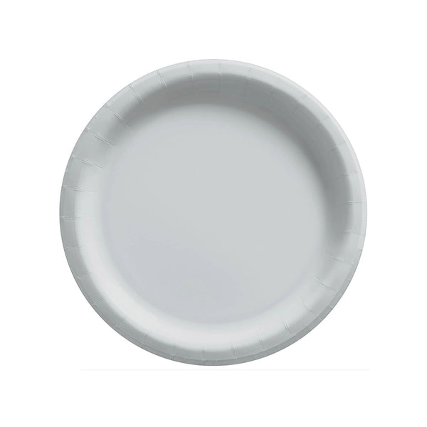 Round Paper Plates Silver 6.75" (20 PACK)