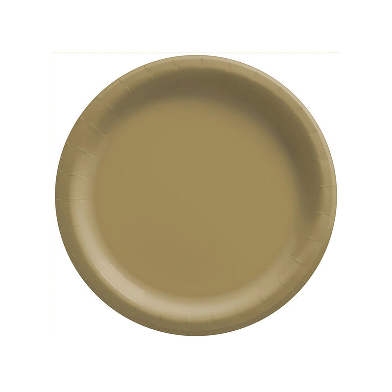 Round Paper Plates Gold 6.75" (20 PACK)