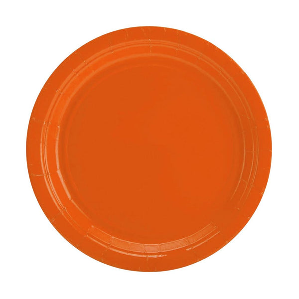 Paper Plates 9" Orange (20 PACK)
