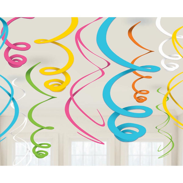 Swirl Decorations Spring 22" (12 PACK)