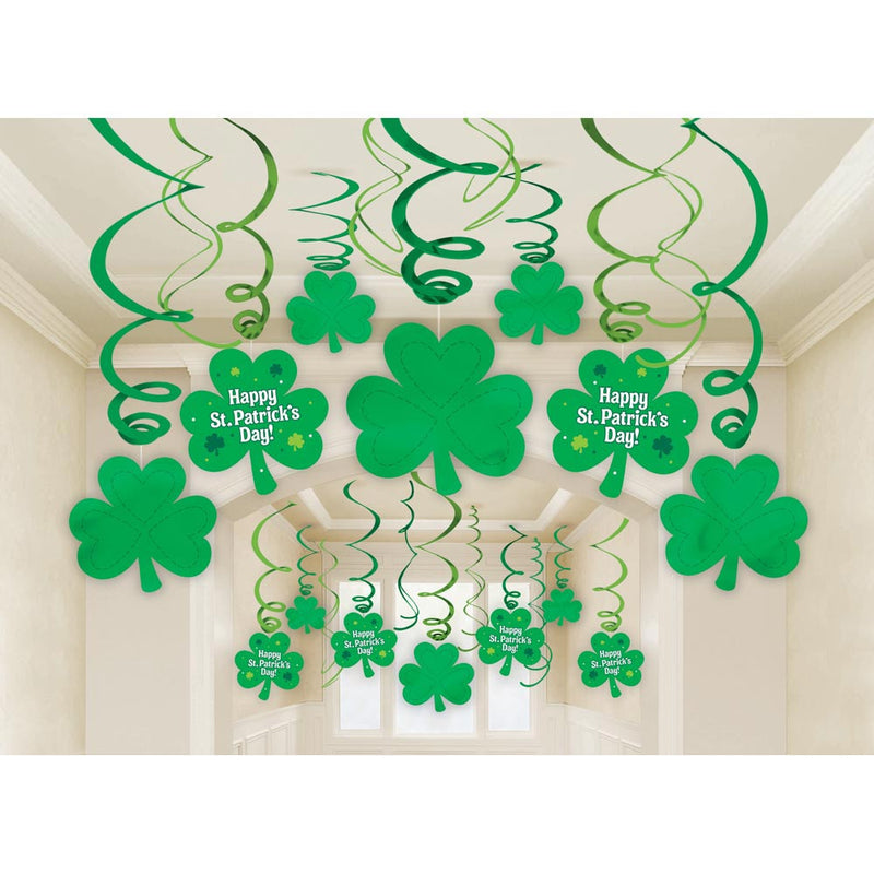 Swirl Decorations - St. Patrick's Day (30 PACK)