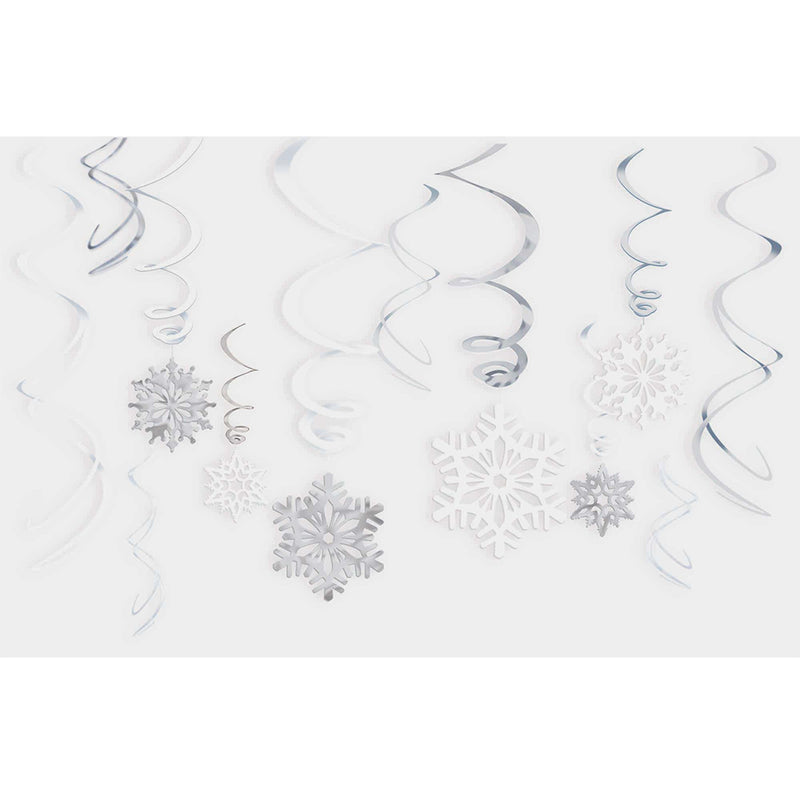 Snowflake Value Pack Foil Swirl (12 PACK)