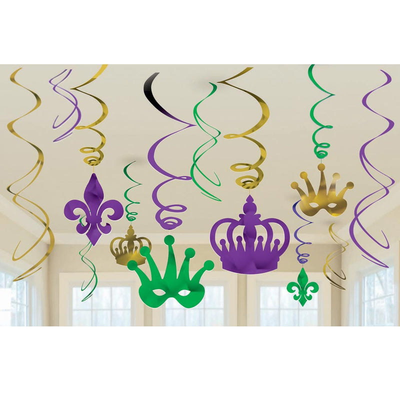 Swirl Decorations - Mardi Gras
