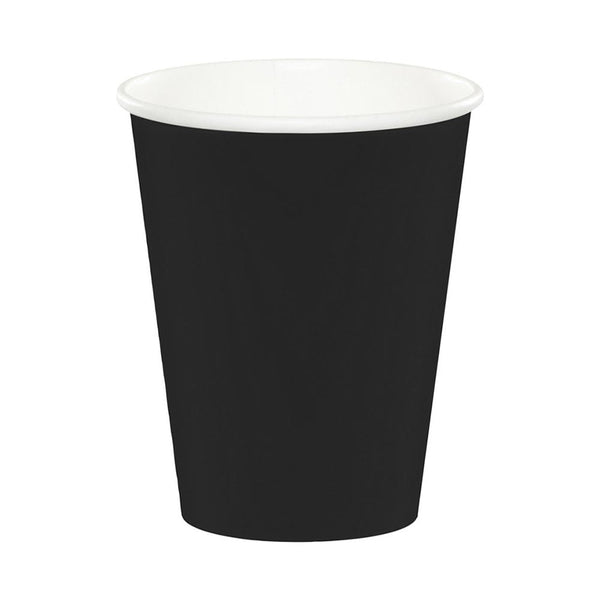 Paper Cups 9 oz Black (20 PACK)