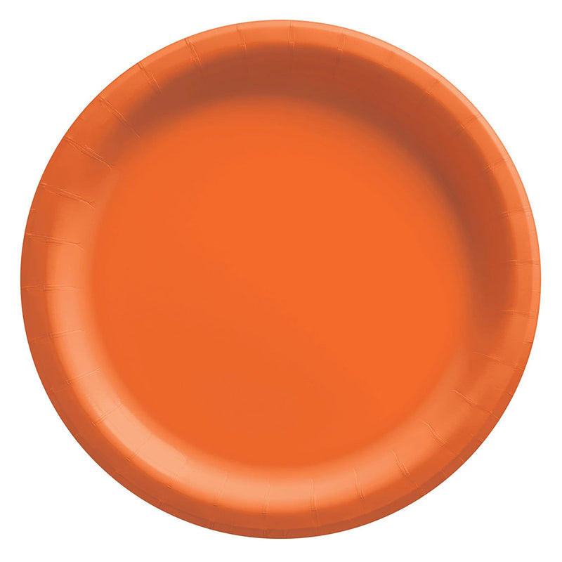 Round Paper Plates Orange 10" (20 PACK)