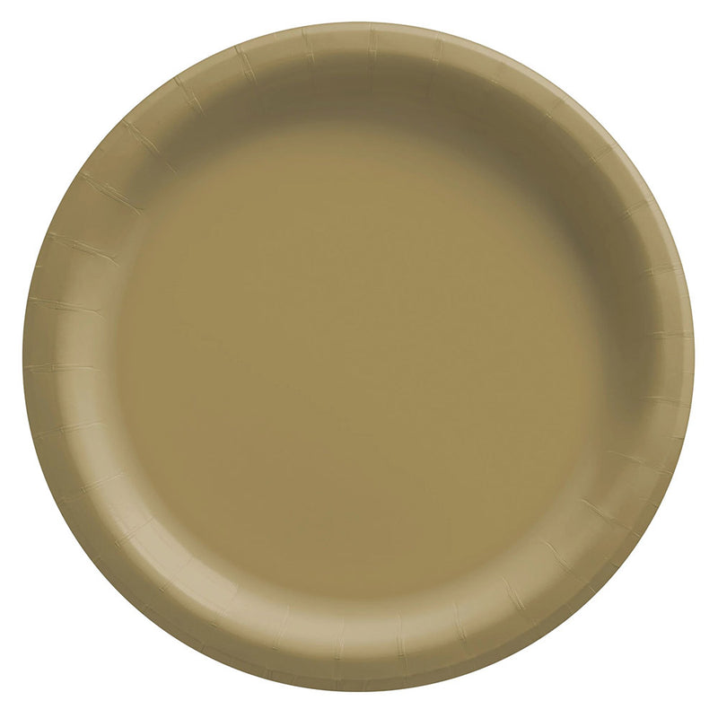 Round Paper Plates Gold 10" (20 PACK)
