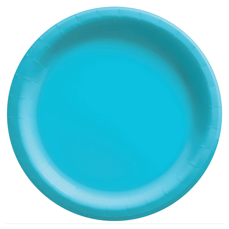 Round Paper Plates Caribbean Blue 10" (20 PACK)