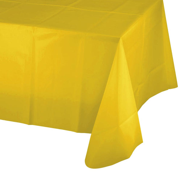 Plastic Table Cover - Yellow 54" x 108"