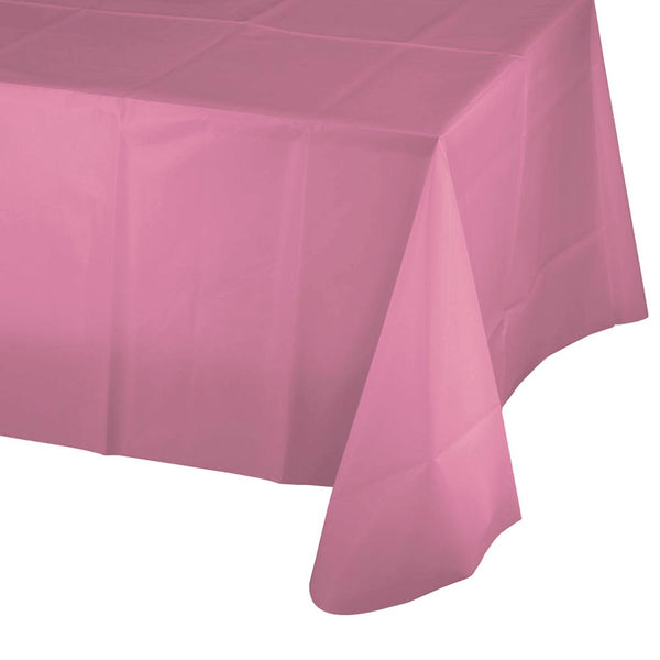 Plastic Table Cover - Pink 54" x 108"