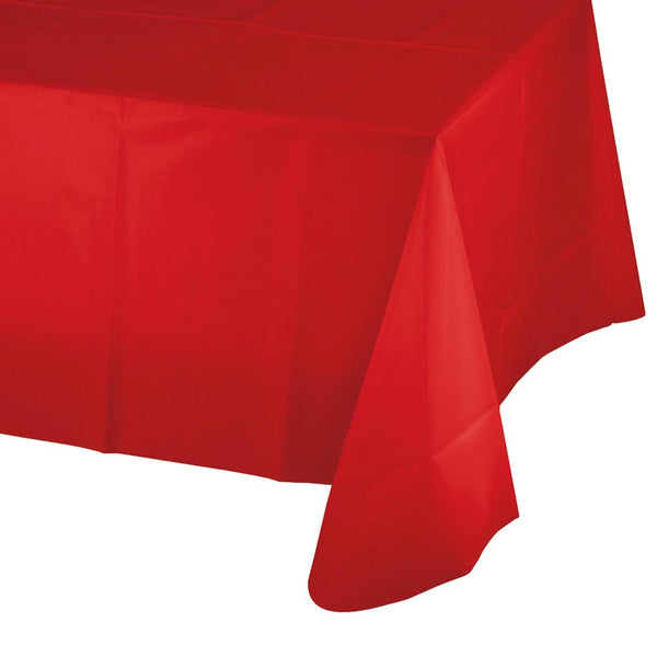 Plastic Table Cover - Red 54" x 108"
