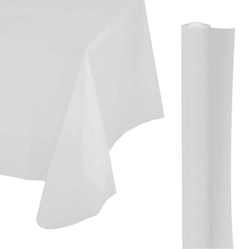 Plastic Table Cover Roll 40" x 100' White