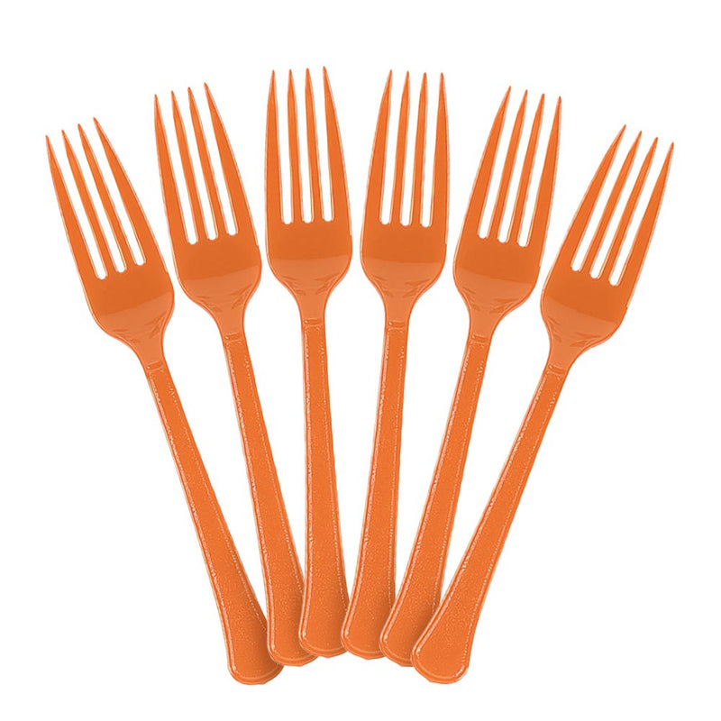 Plastic Forks - Orange