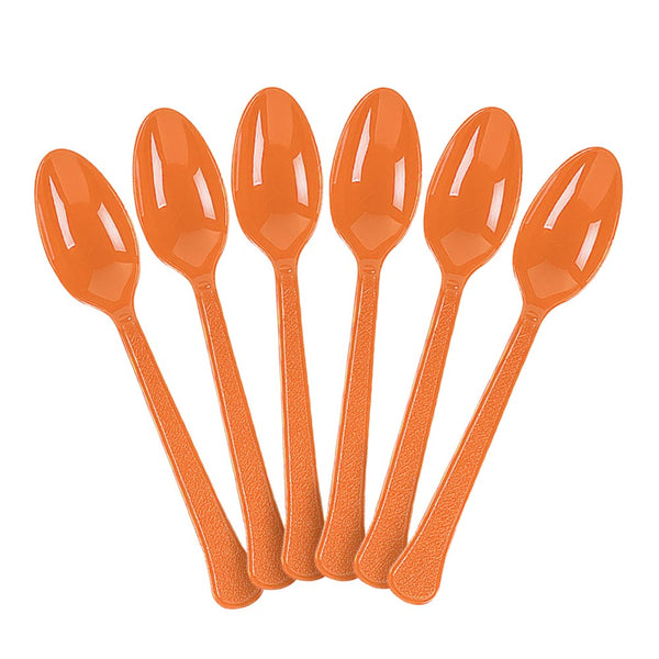 Plastic Spoons - Orange (20 PACK)