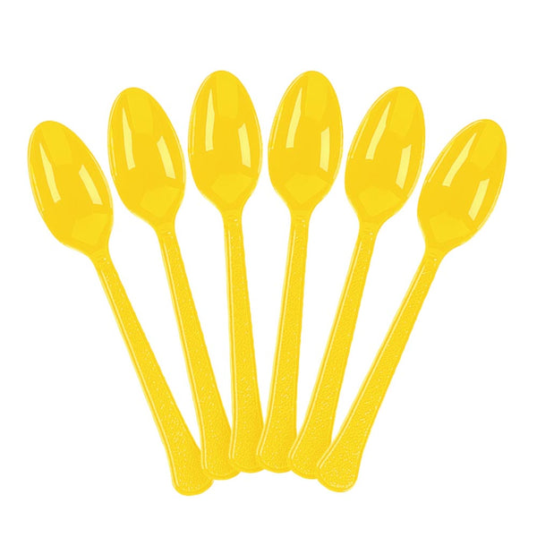 Plastic Spoons - Yellow (20 PACK)